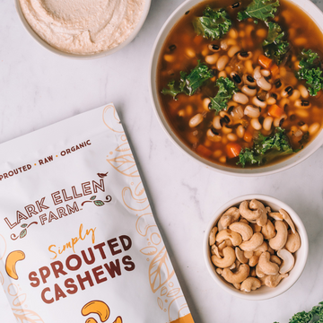 Black-Eyed Pea Soup with Cajun Cashew Cream