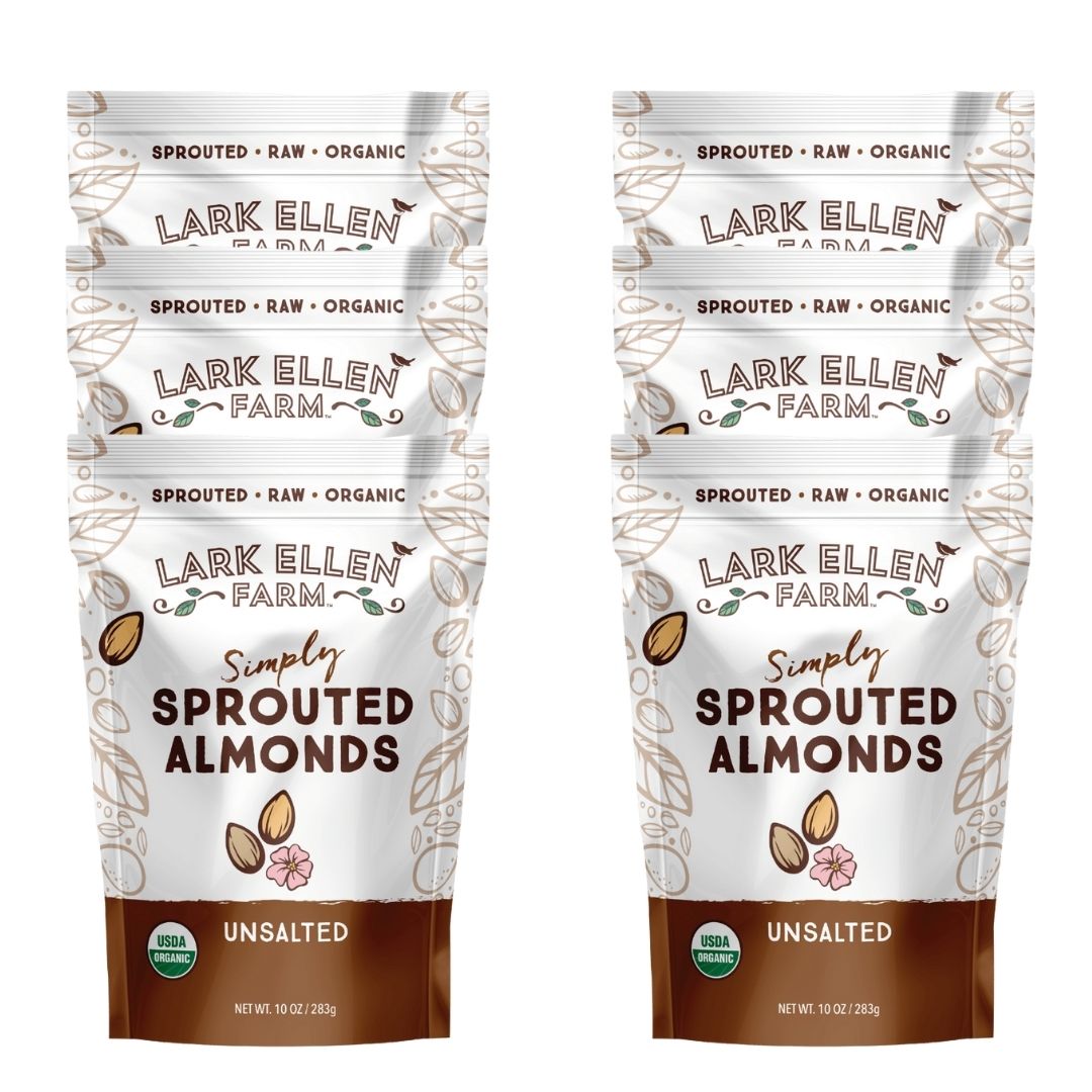 6 pack organic sprouted almonds