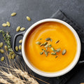 Pumpkin Soup With Organic Sprouted Pumpkin Seeds